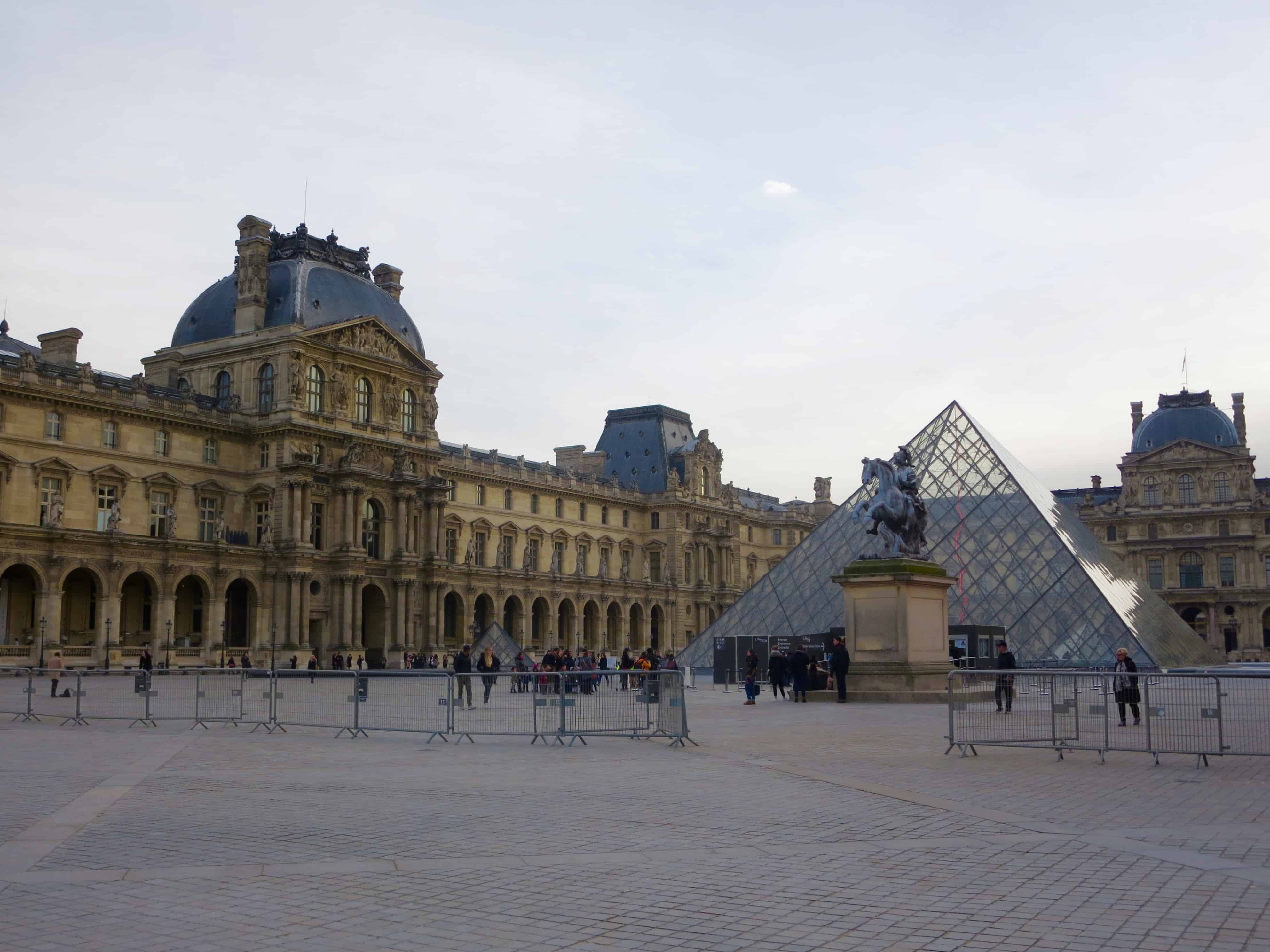 The Louvre early in the morning with no line