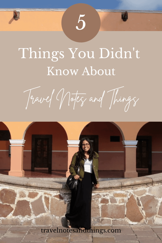 travel notes and things
