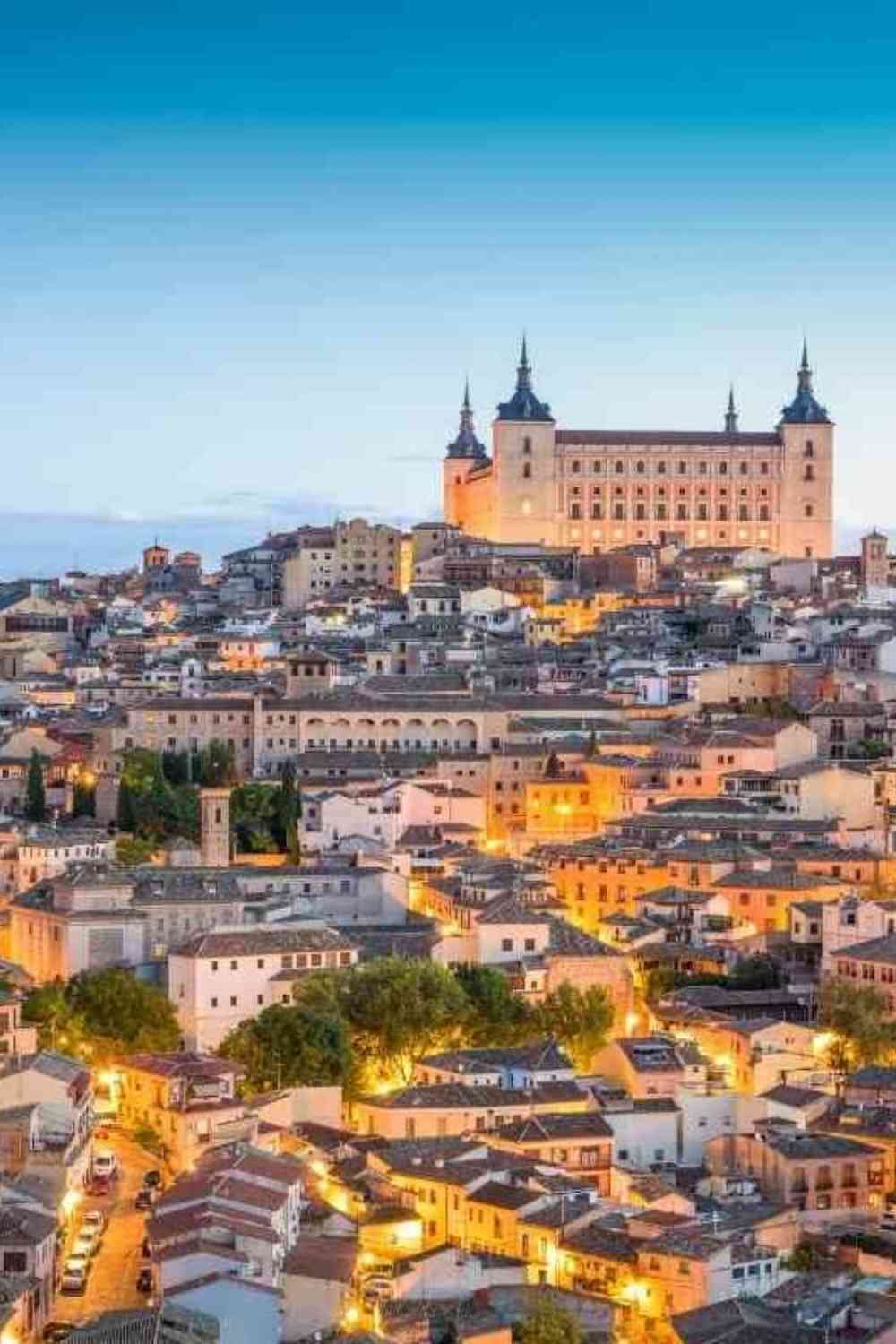 Toledo, Spain at sunset day trip idea from Madrid, Spain