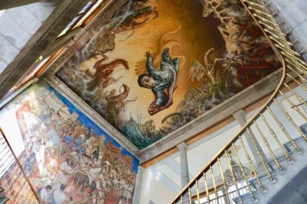 mural inside castillo de chapultepec 