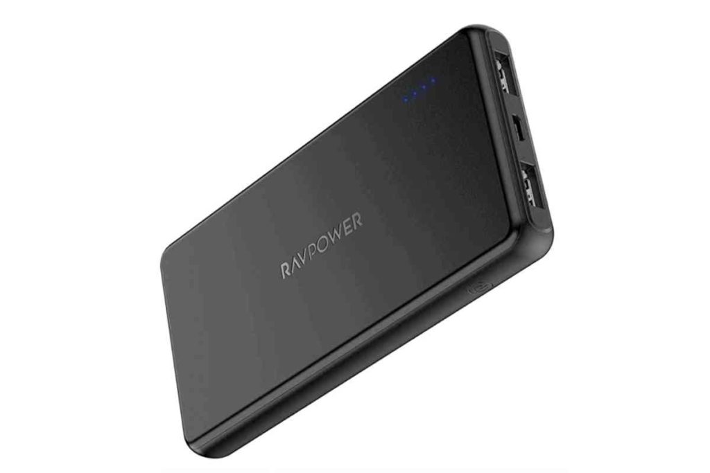 black portable charger