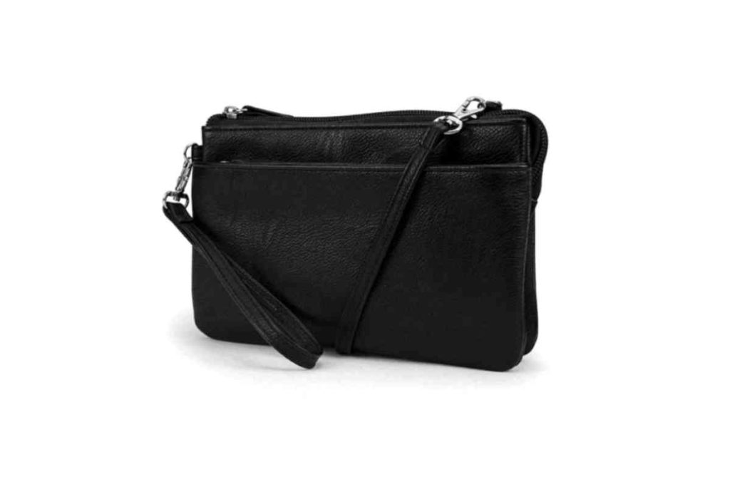 black rfid blocking bag