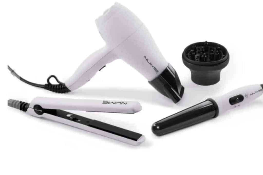 travel-sized heat styling tools