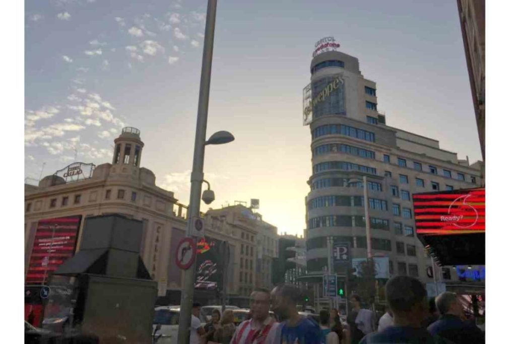 gran via, madrid, spain