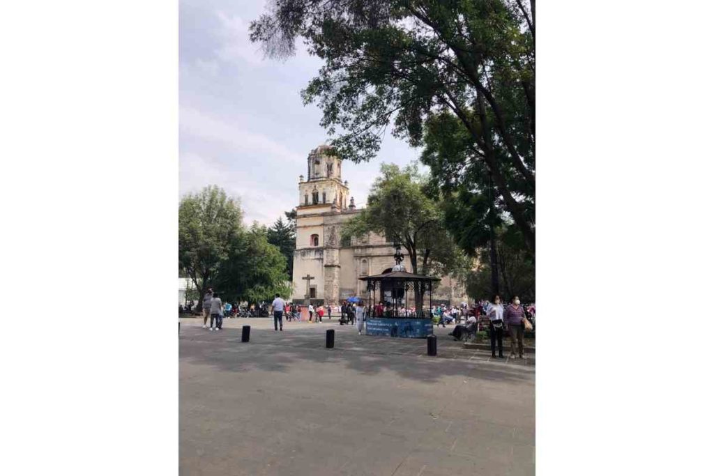 Cathedral of San Juan Baurista in Coyoacan Mexico City