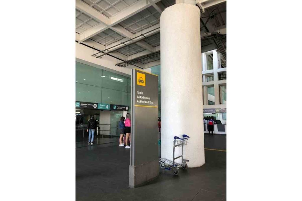 Taxi services available for pre-purchase inside or at the exits of the arrivals doors at the International Airport Benito Juarez in Mexico City