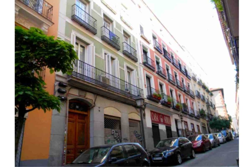 colorful streets of madrid, spain